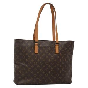 Louis Vuitton Luco Handbag Monogram Canvas Brown Canvas Bag (Pre-Owned)